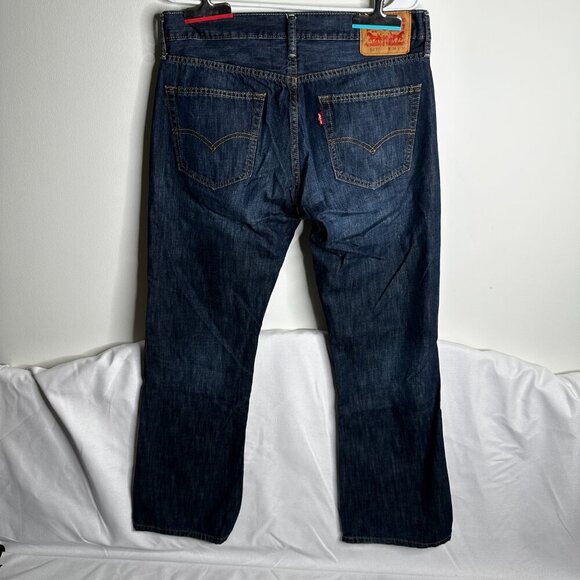 Levi's Mens - 527 Slim Bootcut - 34x30 - Jeans - Dark Wash Denim - Picture 5 of 10